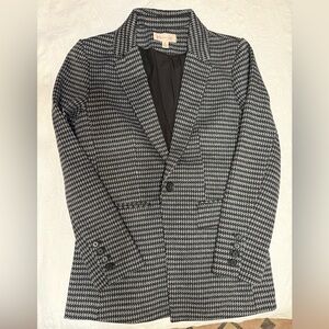 Philosophy Classic Houndstooth Blazer - Black and White